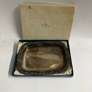 vintage Oneida U.S.A. silver plated small relish tray